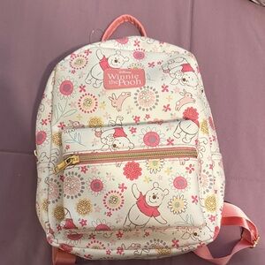 Disney Winnie the Pooh Floral Backpack - Pink and Cream
